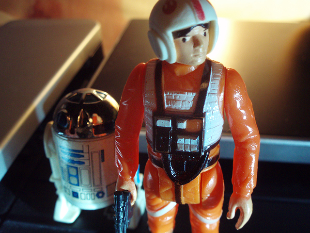 Untitled 4. (Vintage Luke Skywalker X-Wing Pilot, Vintage R2-D2)