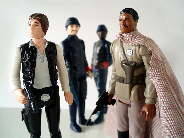 Pilots. (Vintage Han Solo, Vintage Bespin Security Guards, Vintage General Lando Calrissian)