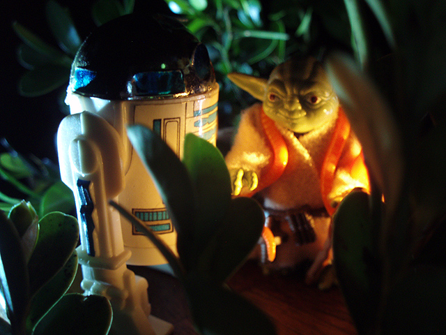In Small Packages. (Vintage R2-D2, Vintage Yoda The Jedi Master)